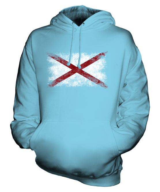 ALABAMA STATE DISTRESSED FLAGGE UNISEX HOODIE TOP ALABAMIAN ALABAMAN GESCHENK - Bild 13 von 16