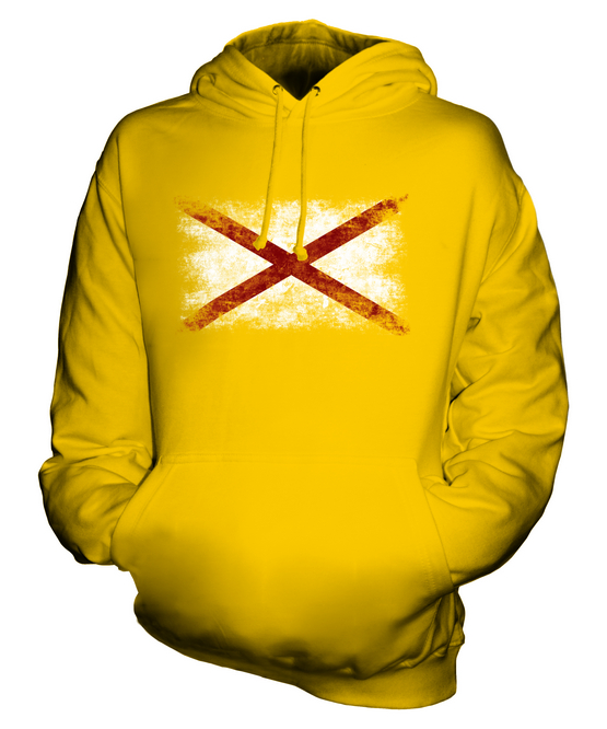 ALABAMA STATE DISTRESSED FLAGGE UNISEX HOODIE TOP ALABAMIAN ALABAMAN GESCHENK - Bild 9 von 16