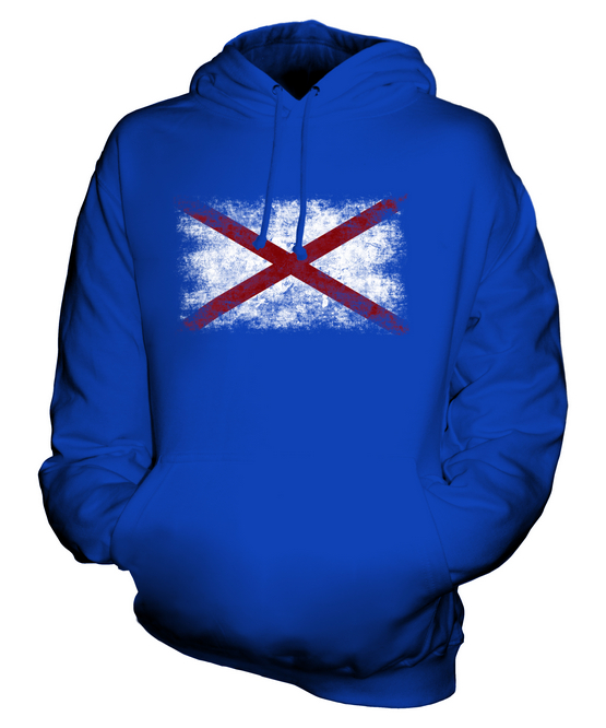 ALABAMA STATE DISTRESSED FLAGGE UNISEX HOODIE TOP ALABAMIAN ALABAMAN GESCHENK - Bild 14 von 16