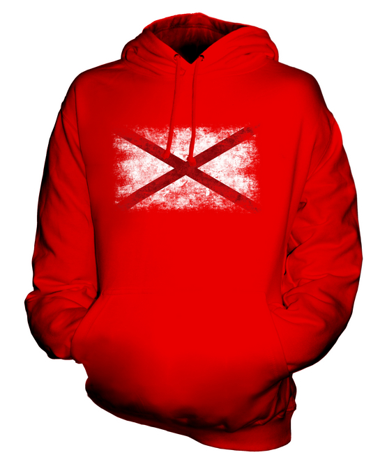 ALABAMA STATE DISTRESSED FLAGGE UNISEX HOODIE TOP ALABAMIAN ALABAMAN GESCHENK - Bild 7 von 16