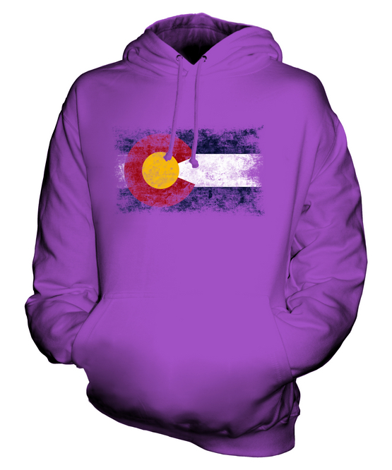 BUNDESSTAAT COLORADO WEINLESE FLAGGE UNISEX KAPUZENPULLOVER HOODIE HERREN DAMEN - 第 15/16 張圖片