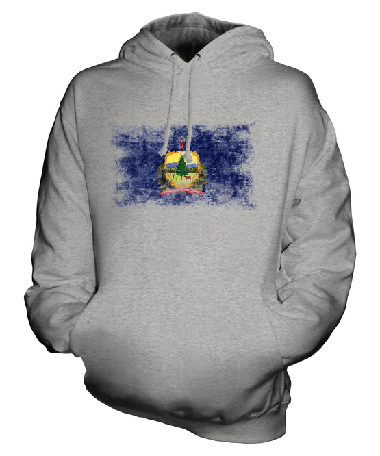 VERMONT STATE ANGUSTIADA BANDERA UNISEX SUDADERA CON CAPUCHA TOP VERMONTER JERSEY REGALO