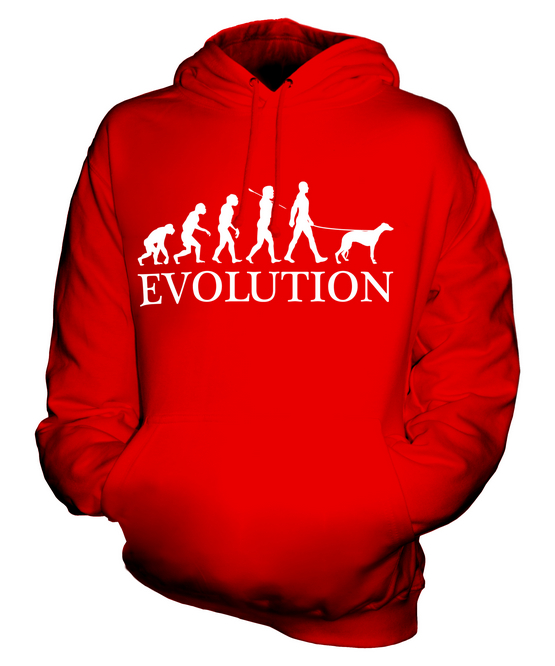 WHIPPET EVOLUTION OF MAN UNISEX HOODIE MENS WOMENS LADIES