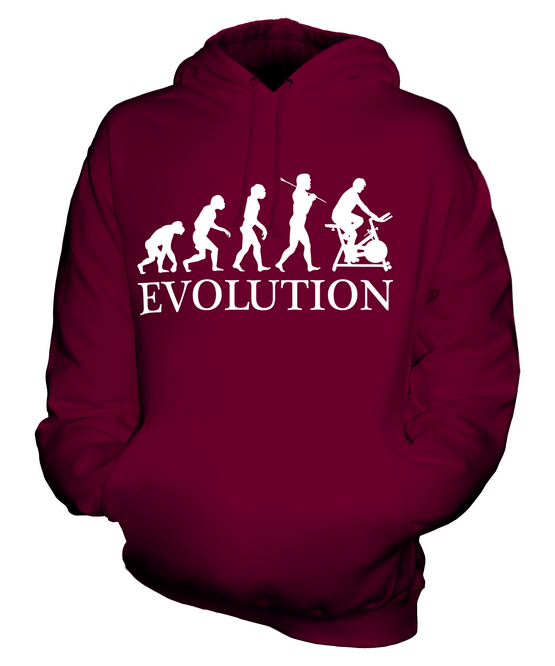 FAHRRADERGOMETER EVOLUTION DES MENSCHEN UNISEX KAPUZENPULLOVER HERREN DAMEN - Bild 6 von 16