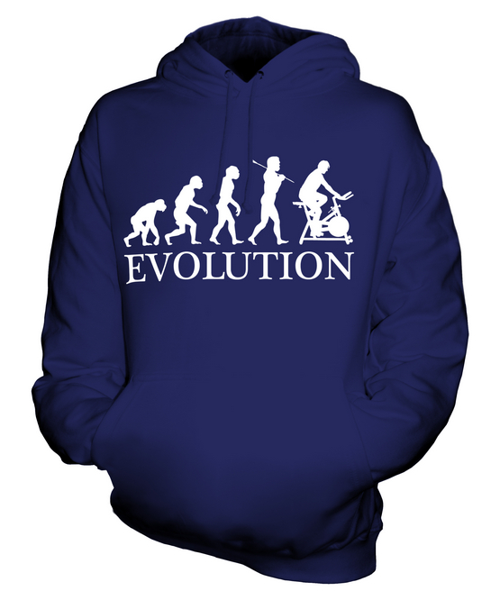 FAHRRADERGOMETER EVOLUTION DES MENSCHEN UNISEX KAPUZENPULLOVER HERREN DAMEN - Bild 5 von 16