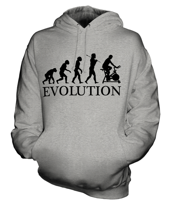 FAHRRADERGOMETER EVOLUTION DES MENSCHEN UNISEX KAPUZENPULLOVER HERREN DAMEN - Bild 4 von 16