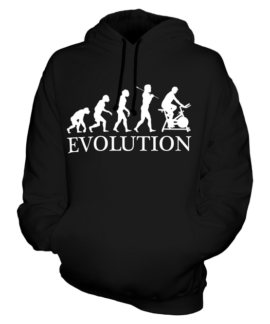 FAHRRADERGOMETER EVOLUTION DES MENSCHEN UNISEX KAPUZENPULLOVER HERREN DAMEN - Bild 3 von 16