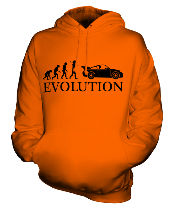 SPORTSWAGEN EVOLUTION DES MENSCHEN UNISEX KAPUZENPULLOVER HOODIE HERREN DAMEN - 第 8/16 張圖片