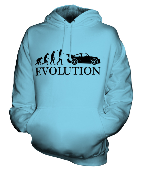 SPORTSWAGEN EVOLUTION DES MENSCHEN UNISEX KAPUZENPULLOVER HOODIE HERREN DAMEN - 第 13/16 張圖片