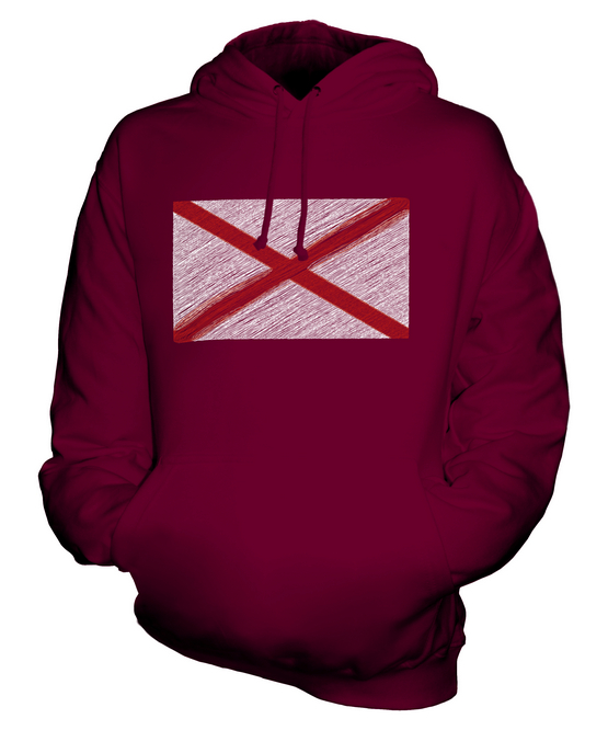 ALABAMA STATE SCRIBBLE FLAG UNISEX HOODIE TOP GESCHENK ALABAMIAN ALABAMAN - Bild 6 von 16
