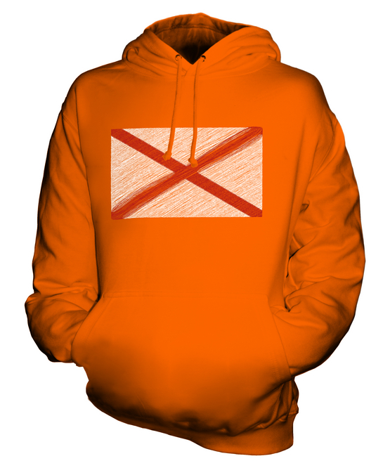 ALABAMA STATE SCRIBBLE FLAG UNISEX HOODIE TOP GESCHENK ALABAMIAN ALABAMAN - Bild 8 von 16