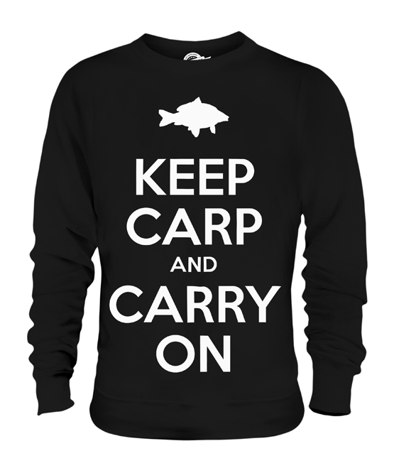 indre aIDS klimaks KEEP CARP AND CARRY ON MENS FUNNY PRINTED T-SHIRT FISHING GIFT TOP CALM  SLOGAN | eBay