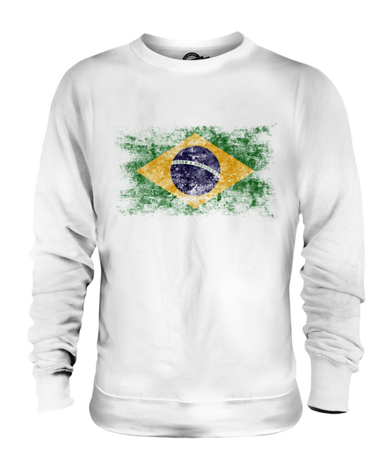 BRAZIL DISTRESSED FLAG KIDS T-SHIRT TOP BRASIL FOOTBALL BRAZILIAN GIFT SHIRT 