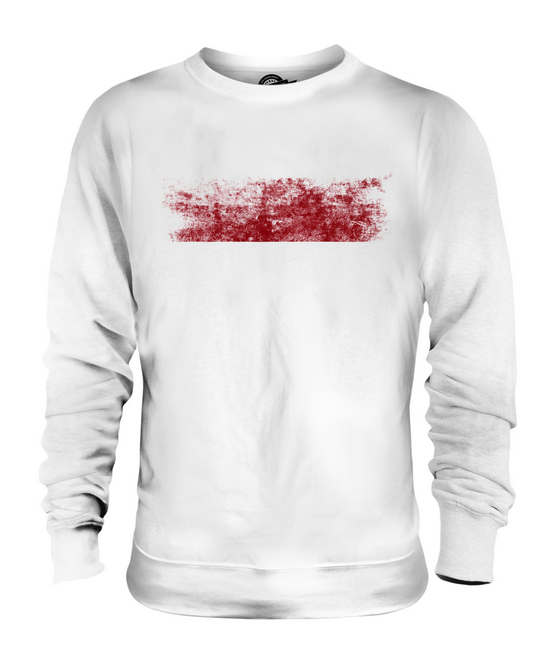 INDONESIA DISTRESSED FLAG UNISEX SWEATER TOP INDONESIAN SHIRT FOOTBALL JERSEY