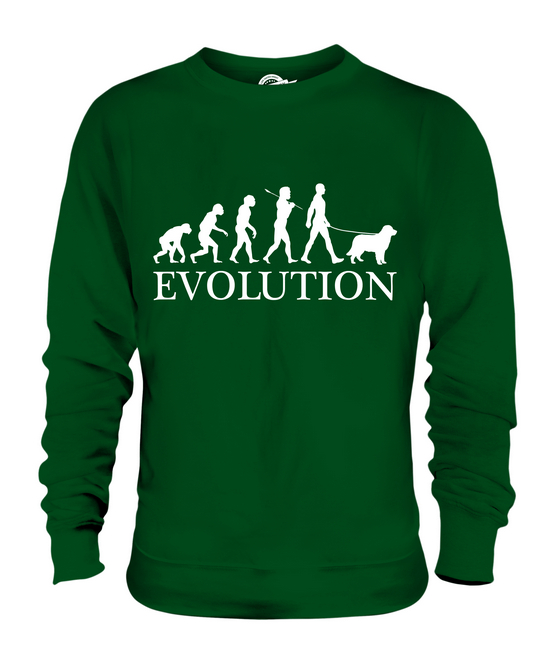 AUSTRALIAN SHEPHERD EVOLUTION OF MAN UNISEX SWEATER MENS WOMENS LADIES DOG GIFT