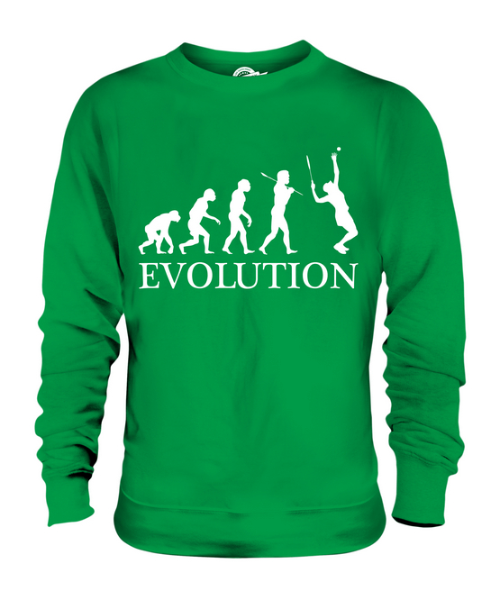 TENNIS PLAYER EVOLUTION OF MAN UNISEX SWEATER MENS WOMENS LADIES GIFT RACQUET