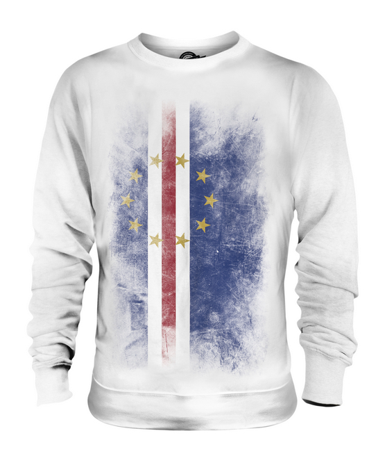 CAPE VERDE FADED FLAG LADIES T-SHIRT TEE TOP CABO VERDE CAPE VERDEAN GIFT SHIRT