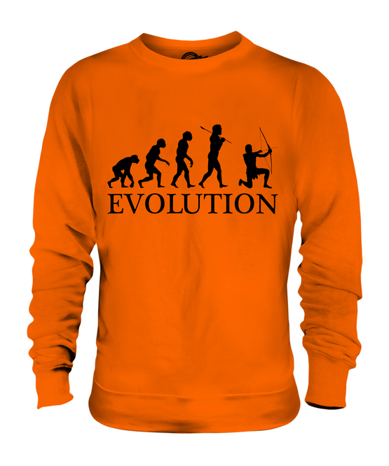 ARCHER EVOLUTION OF MAN UNISEX SWEATER MENS WOMENS LADIES GIFT ROBIN HOOD - Picture 8 of 16