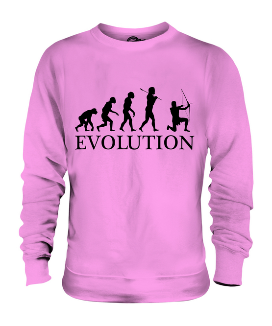 ARCHER EVOLUTION OF MAN UNISEX SWEATER MENS WOMENS LADIES GIFT ROBIN HOOD - Picture 16 of 16