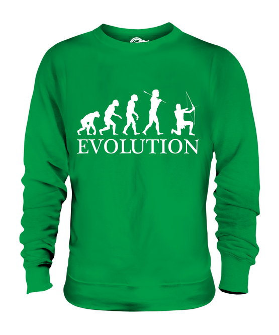 ARCHER EVOLUTION OF MAN UNISEX SWEATER MENS WOMENS LADIES GIFT ROBIN HOOD - Picture 10 of 16