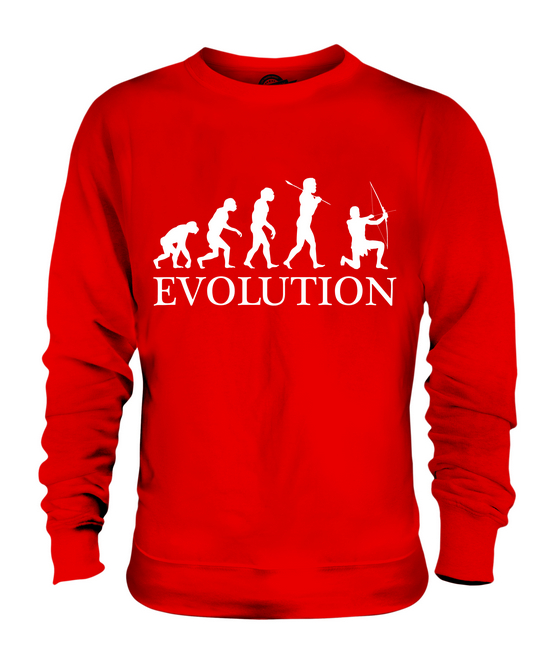 ARCHER EVOLUTION OF MAN UNISEX SWEATER MENS WOMENS LADIES GIFT ROBIN HOOD - Picture 7 of 16