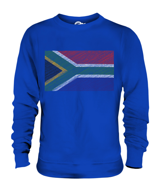 SOUTH AFRICA SCRIBBLE FLAG MENS T-SHIRT TEE TOP GIFTSUID-AFRIKA AFRICAN 