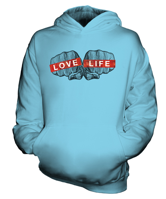 LOVE LIFE KIDS HOODIE PULLOVER HOODY BOYS GIRLS TODDLER - Picture 11 of 14
