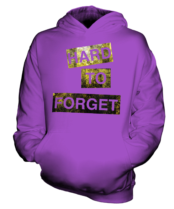 HARD TO FORGET KIDS HOODIE HOODY BOYS GIRLS TODDLER - Picture 13 of 14