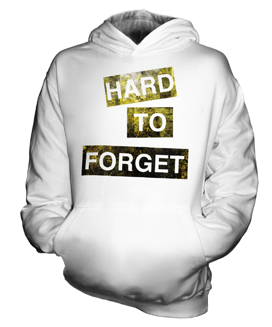 HARD TO FORGET KIDS HOODIE HOODY BOYS GIRLS TODDLER - Picture 2 of 14