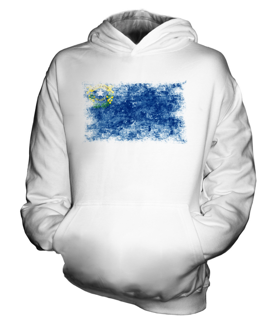 STATE OF NEVADA VINTAGE FLAG KIDS HOODIE HOODIE BOYS GIRLS - Picture 2 of 14