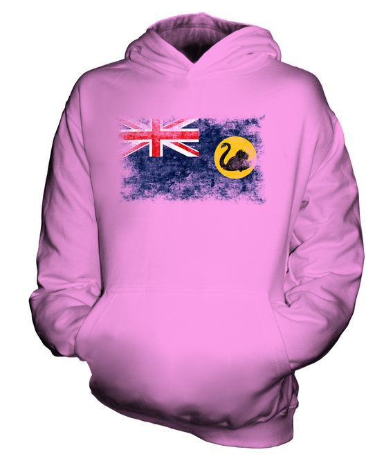 WESTERN AUSTRALIA VINTAGE FLAG KIDS HOODIE HOODIE BOYS GIRLS - Picture 14 of 14