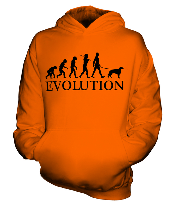 IRISH SETTER EVOLUTION OF MAN KINDER HOODIE JUNGEN HOODY MÄDCHEN HUNDELIEBHABER GESCHENK - Bild 8 von 14
