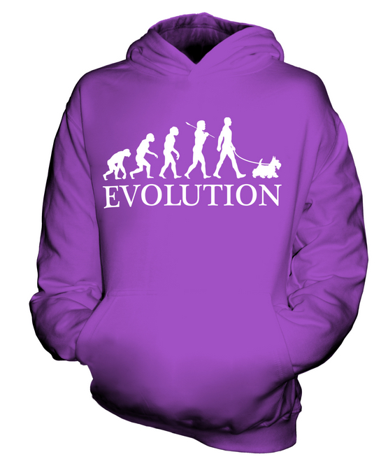 SEALYHAM TERRIER EVOLUTION DOG KIDS HOODIE HOODIE BOYS - Picture 13 of 14