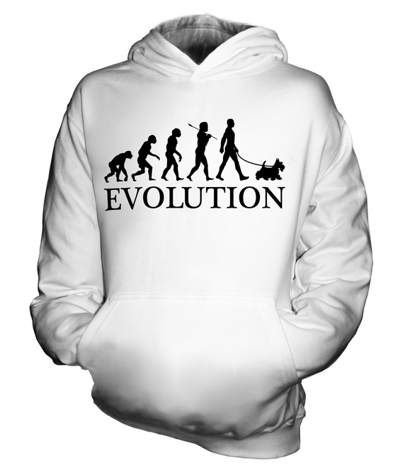 SEALYHAM TERRIER EVOLUTION DOG KIDS HOODIE HOODIE BOYS - Picture 2 of 14