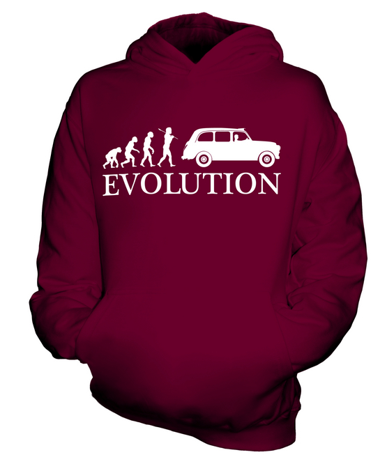 TAXI LONDON BLACK CAB EVOLUTION KIDS HOODIE HOODIE BOYS - Picture 6 of 14