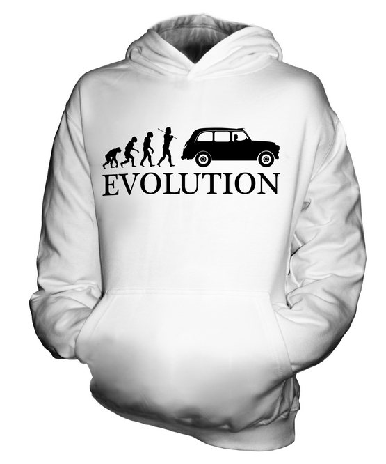 TAXI LONDON BLACK CAB EVOLUTION KIDS HOODIE HOODIE BOYS - Picture 2 of 14
