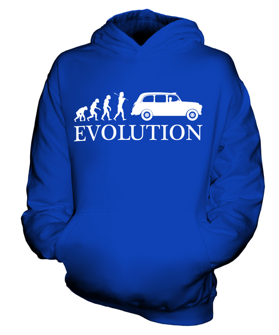 TAXI LONDON BLACK CAB EVOLUTION KIDS HOODIE HOODIE BOYS - Picture 12 of 14