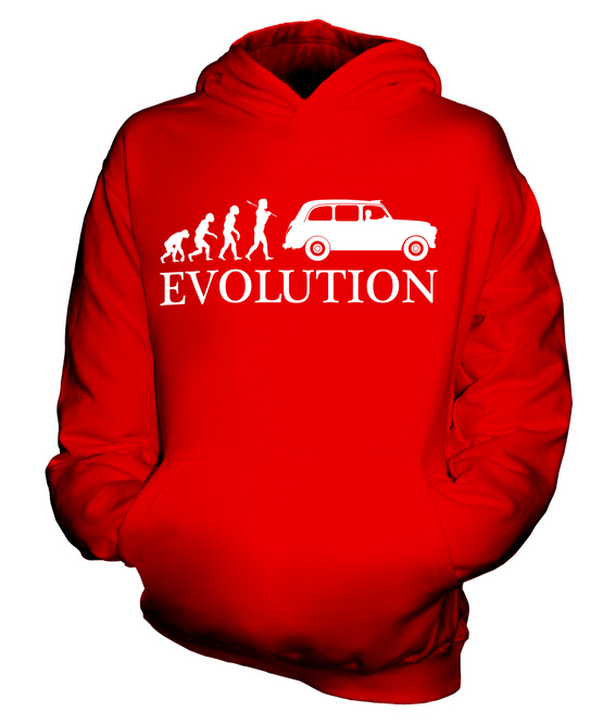 TAXI LONDON BLACK CAB EVOLUTION KIDS HOODIE HOODIE BOYS - Picture 7 of 14