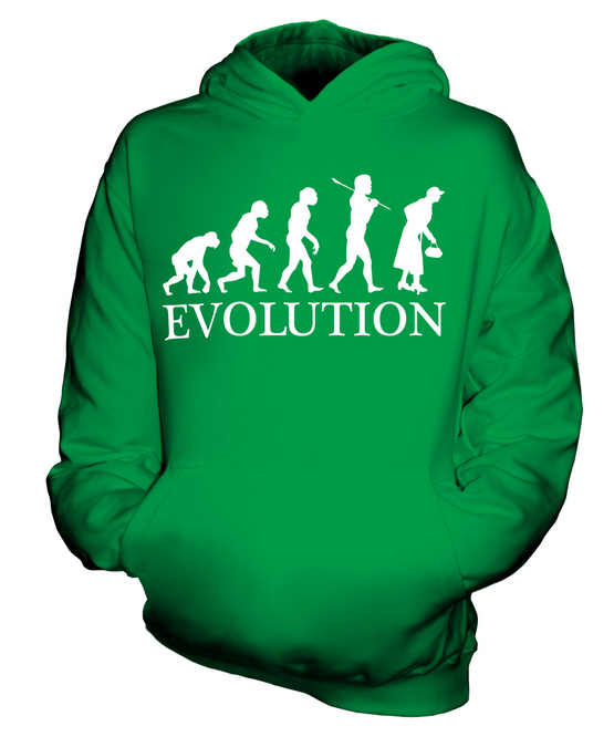 OLDER WOMAN EVOLUTION OF MAN KIDS HOODIE HOODIE BOYS GIRLS - Picture 9 of 14