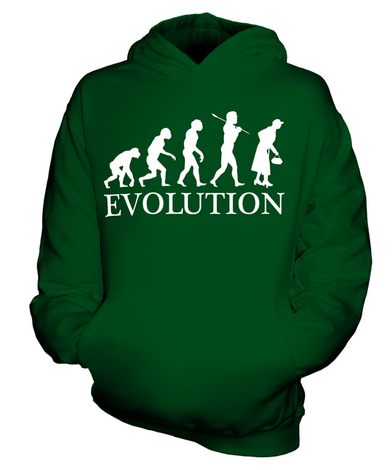 OLDER WOMAN EVOLUTION OF MAN KIDS HOODIE HOODIE BOYS GIRLS - Picture 10 of 14
