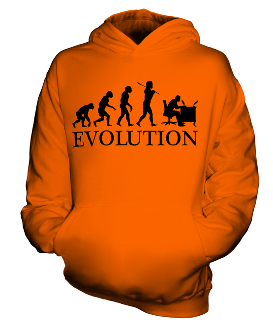 CALLIGRAPHY EVOLUTION OF MAN KIDS HOODIE HOODIE BOYS GIRLS - Picture 8 of 14