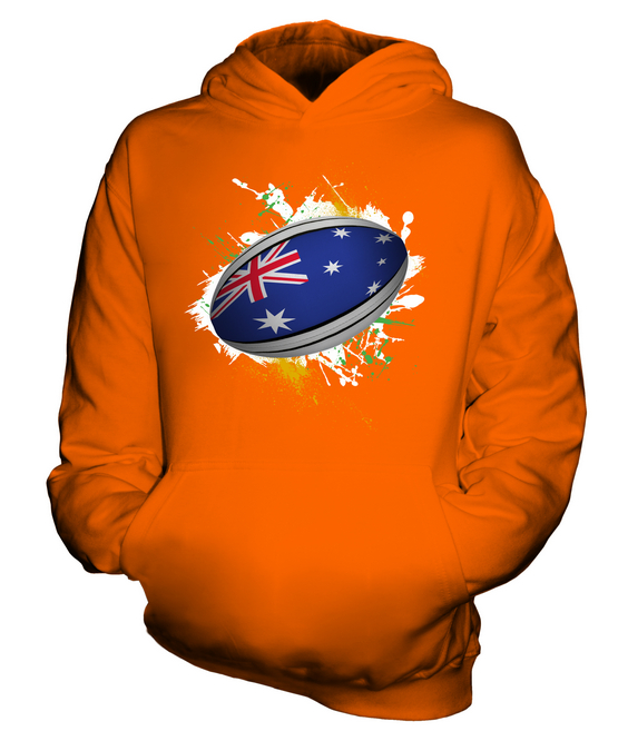 AUSTRIA RUGBY BALL KIDS HOODIE HOODIE BOYS GIRLS TODDLER - Picture 8 of 14