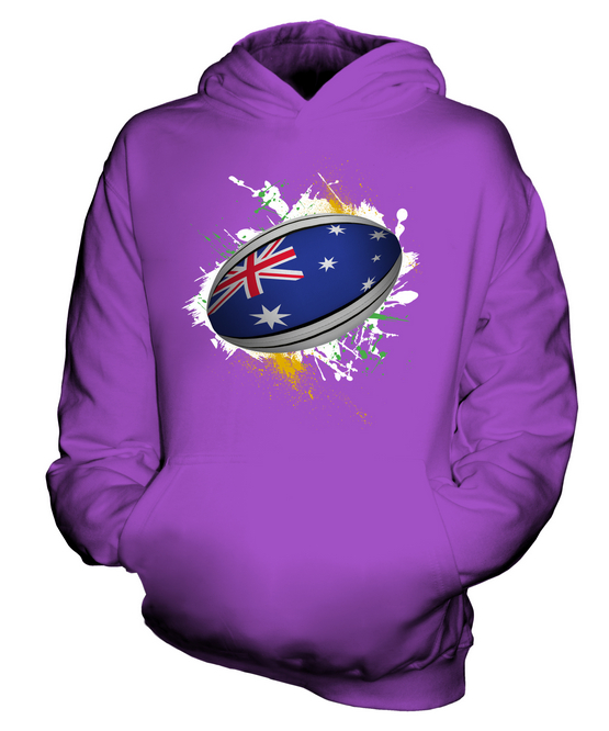 AUSTRIA RUGBY BALL KIDS HOODIE HOODIE BOYS GIRLS TODDLER - Picture 13 of 14