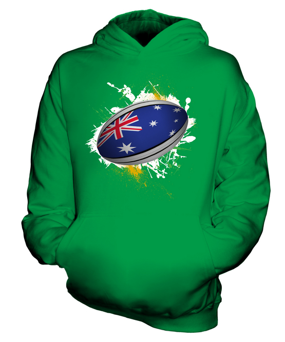 AUSTRIA RUGBY BALL KIDS HOODIE HOODIE BOYS GIRLS TODDLER - Picture 9 of 14