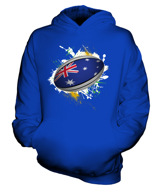 AUSTRIA RUGBY BALL KIDS HOODIE HOODIE BOYS GIRLS TODDLER - Picture 12 of 14