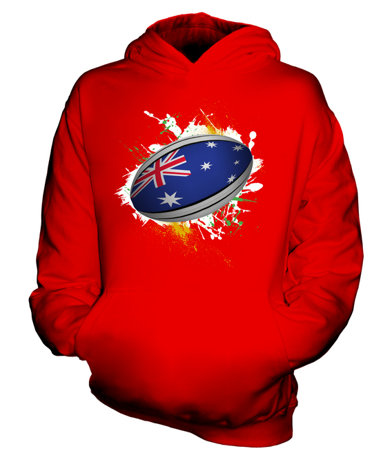 AUSTRIA RUGBY BALL KIDS HOODIE HOODIE BOYS GIRLS TODDLER - Picture 7 of 14
