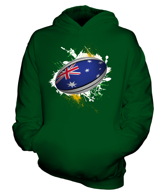 AUSTRIA RUGBY BALL KIDS HOODIE HOODIE BOYS GIRLS TODDLER - Picture 10 of 14