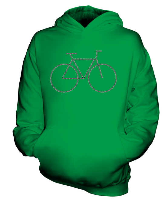 BICYCLE CHAIN KIDS HOODIE PULLOVER HOODY BOYS GIRLS TODDLER - Picture 9 of 14