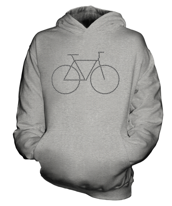 BICYCLE CHAIN KIDS HOODIE PULLOVER HOODY BOYS GIRLS TODDLER - Picture 4 of 14