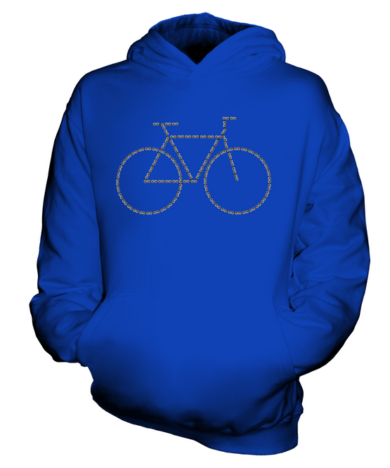 BICYCLE CHAIN KIDS HOODIE PULLOVER HOODY BOYS GIRLS TODDLER - Picture 12 of 14